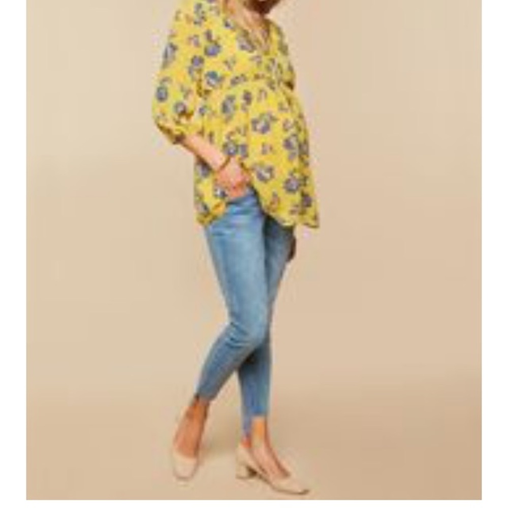 Jeans, maternity jeans with step fray